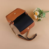 Personalized Faux Leather Women's Sling Bag | Tan